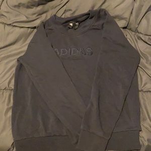 Navy Blue Adidas Sweatshirt Size L